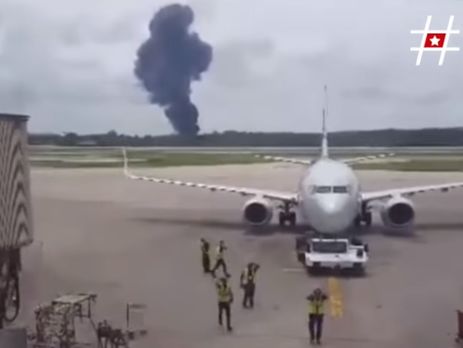 З'явилося відео перших хвилин після авіакатастрофи в Гавані
