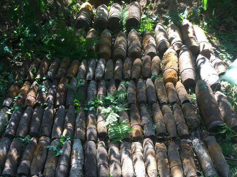 У Києві в лісі виявили 114 артснарядів часів Другої світової війни