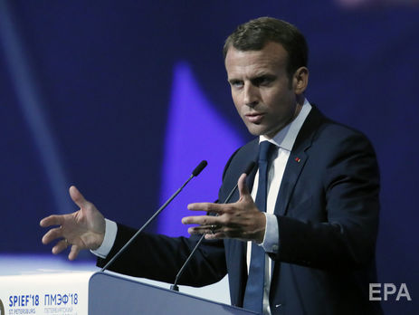 Макрон заверил, что ЕС не снимет санкции с РФ без прогресса по урегулированию конфликта на Донбассе