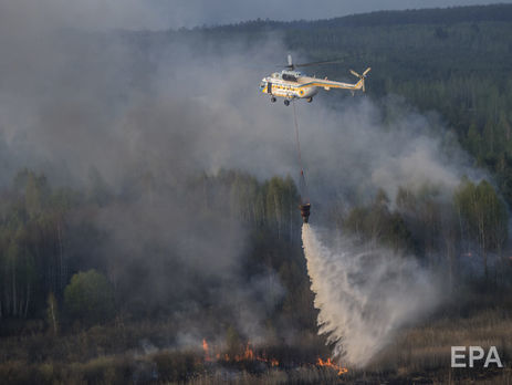 В Чернобыльской зоне горит лес, в СМИ появился 