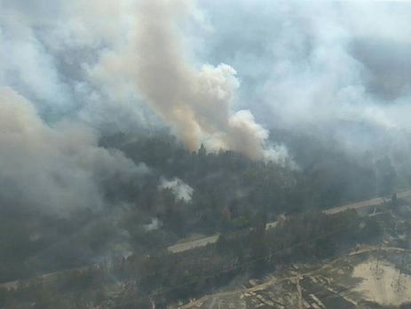 Полиция начала уголовное производство по факту пожара в Чернобыльской зоне