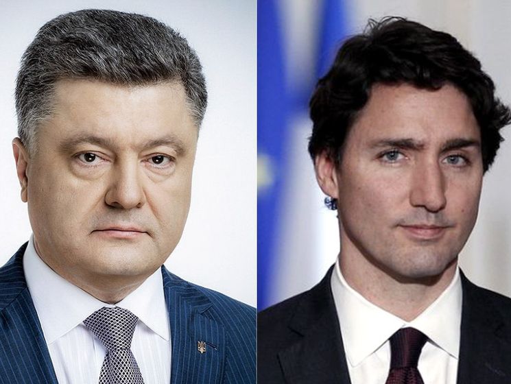 Порошенко и Трюдо скоординировали позиции в преддверии саммита стран G7