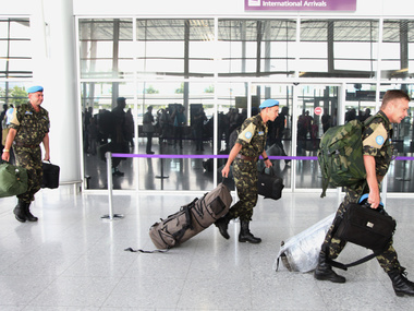Украинские миротворцы ООН вернулись из Конго. Фоторепортаж