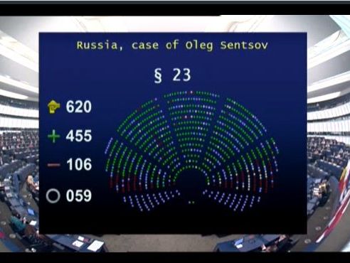 Европарламент поддержал резолюцию с призывом освободить украинских политзаключенных в РФ