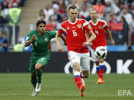 В матче-открытии чемпионата мира по футболу Россия разгромила Саудовскую Аравию