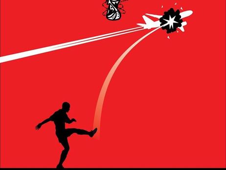 ﻿У Нідерландах замовили друк марок із зображенням символіки ЧС і футболіста, який збиває літак. Поштовий оператор заявив, що шкодує про це