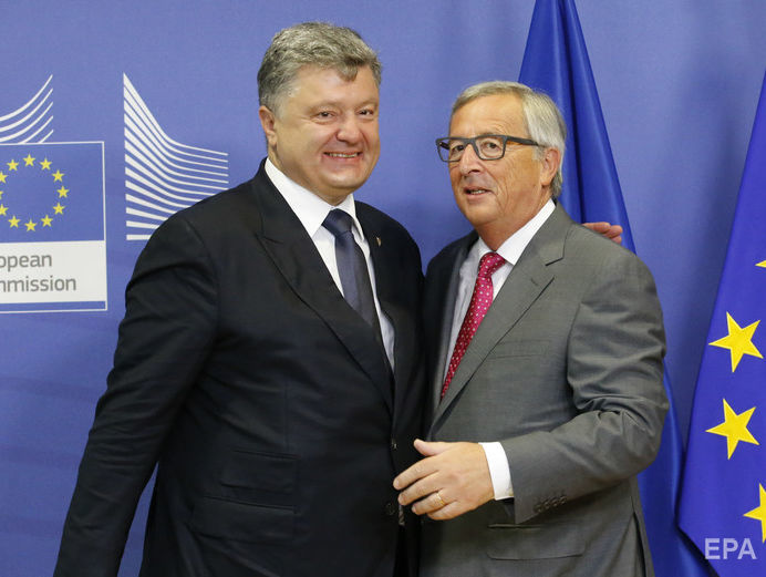 ﻿Порошенко обговорив із Юнкером "Північний потік – 2", саміт Україна – ЄС та українських політв'язнів