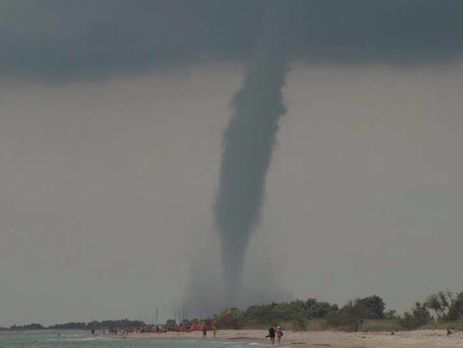 В Одесской области на черноморском побережье пронесся смерч. Видео
