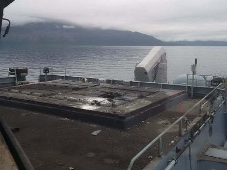 Во время учений на немецком фрегате произошел взрыв. Видео