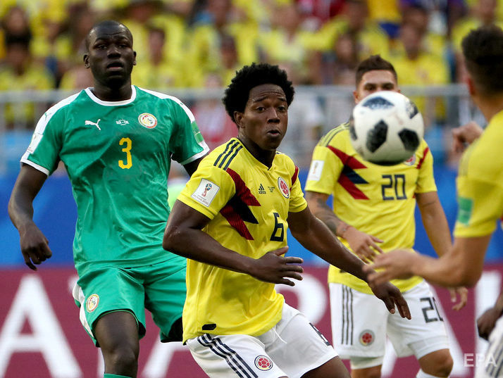 ﻿ЧС 2018. Колумбія обіграла Сенегал і посіла перше місце в групі Н