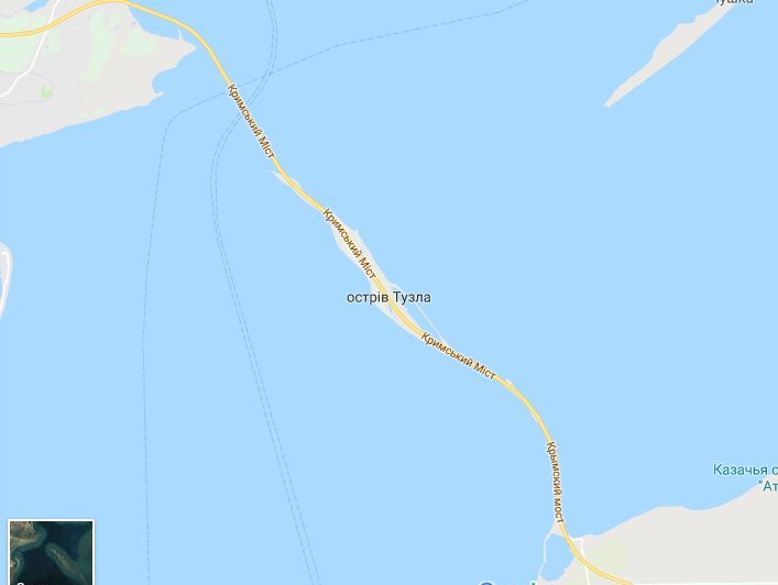 У Google Maps підписали Кримський міст українською мовою