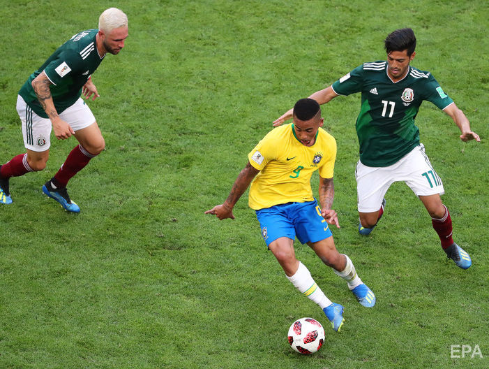 ﻿Бразилія обіграла Мексику і вийшла в 1/4 фіналу ЧС 2018
