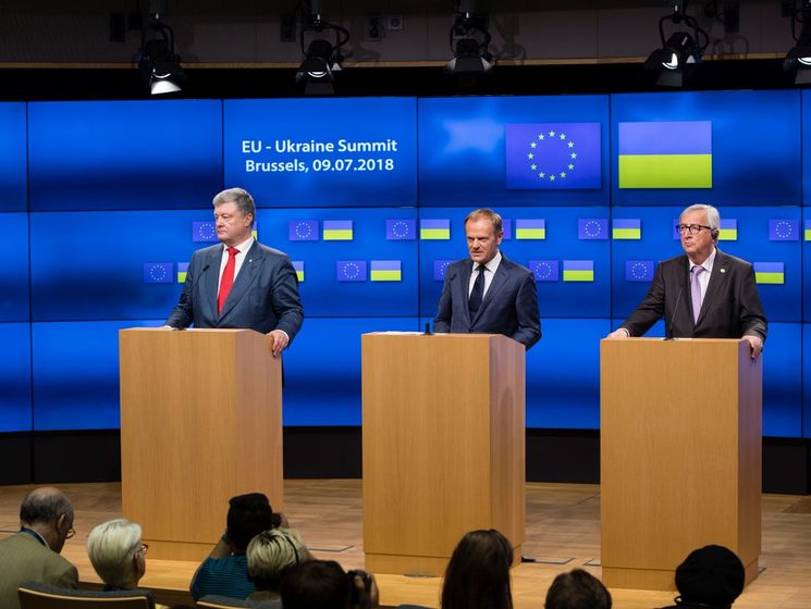﻿Порошенко заявив, що в ЄС підтримали його ініціативу про "патронаж" над районами Донбасу, які постраждали унаслідок конфлікту