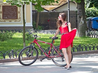 В Одессе прошел девичий велопробег. Фоторепортаж