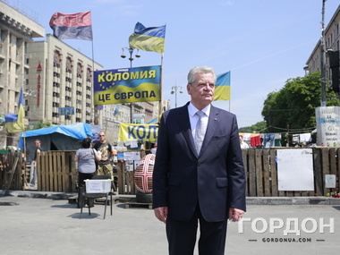 Президент Германии Йоахим Гаук посетил Евромайдан. Фоторепортаж