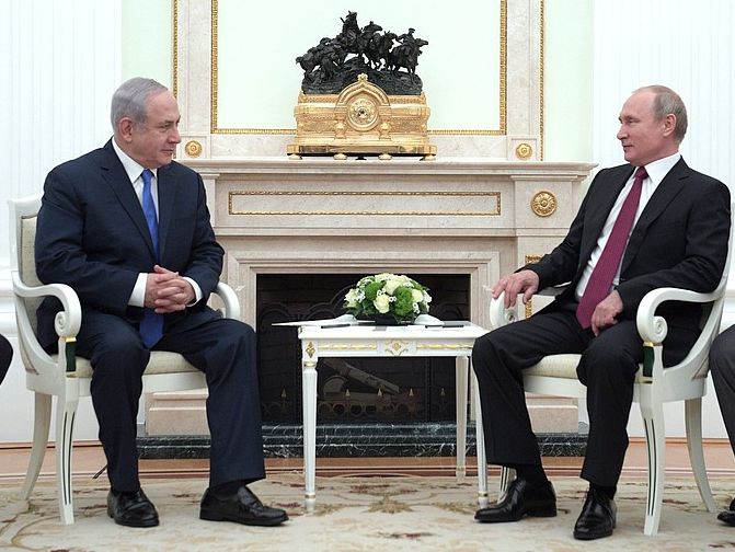 Нетаньяху напомнил Путину, что Израиль выступает против присутствия войск Ирана в Сирии