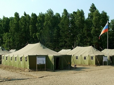 В Севастополе начали строить палаточные лагеря для беженцев с Донбасса