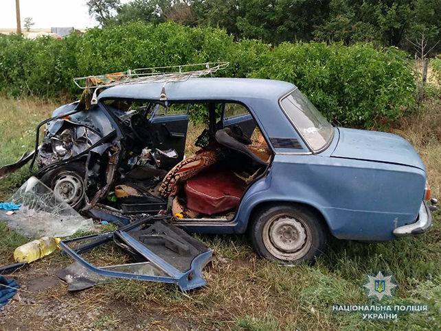 ﻿Унаслідок аварії в Запорізькій області одна людина загинула, ще троє постраждали