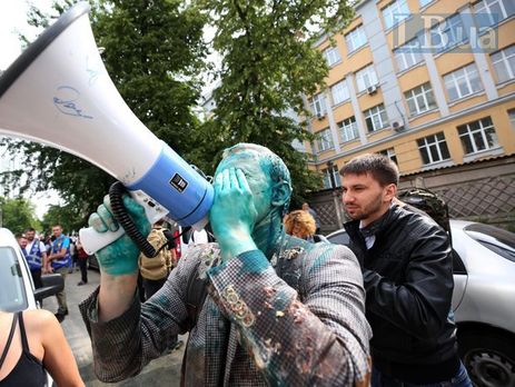В Киеве прошел митинг против главы САП Холодницкого. Фоторепортаж