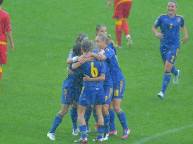 Украинские футболистки разгромили Черногорию со счетом 7:0
