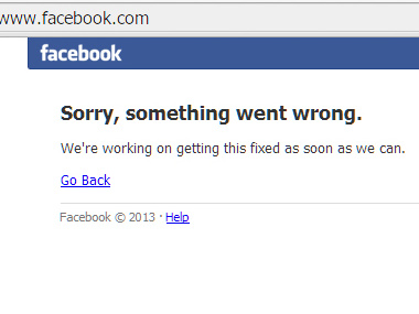 Соцсеть Facebook не работала около получаса