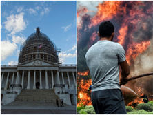 ﻿США готові надати Україні $250 млн на оборону, у Греції вирують лісові пожежі. Головне за день