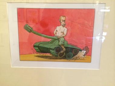 На фестивале карикатур во Франции показали Путина на танке. Фоторепортаж