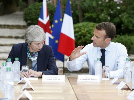 Мэй встретилась с Макроном. СМИ сообщили, что лидеры обсуждали Brexit