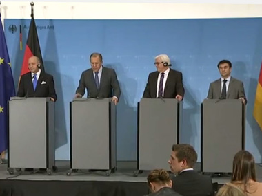 Главы МИД Украины, Франции, Германии и России: Контактная группа по Донбассу встретится не позже 5 июля