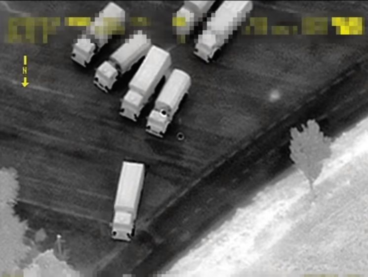 Беспилотник ОБСЕ зафиксировал проезд колонны грузовиков из РФ в Украину. Видео