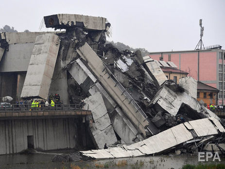 ﻿В італійській Генуї обвалився міст, загинули десятки людей. Фоторепортаж