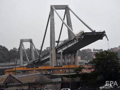 Обрушение моста в Генуе. Власти Италии сообщили о 22 погибших