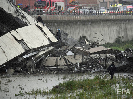 В Еврокомиссии высказали соболезнования в связи с обрушением моста в Генуе