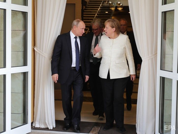 ﻿Пєсков повідомив, що Меркель і Путін обговорять Україну, Сирію, "Північний потік – 2" та санкції
