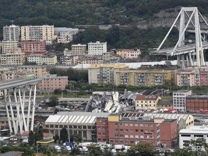 ﻿Кількість жертв обвалення моста в Генуї зросла до 39, серед загиблих є діти
