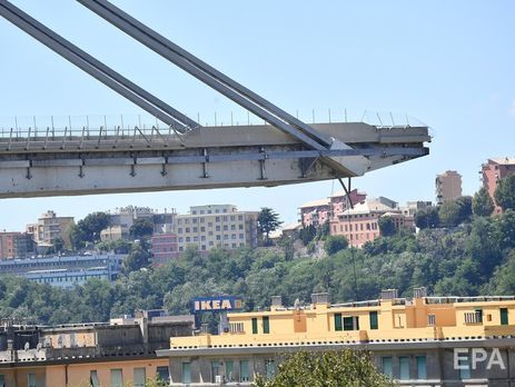 ﻿Під час обвалення моста в Генуї постраждало двоє українців