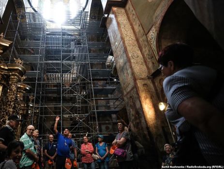 В Киеве реставрируют Софийский собор. Фоторепортаж