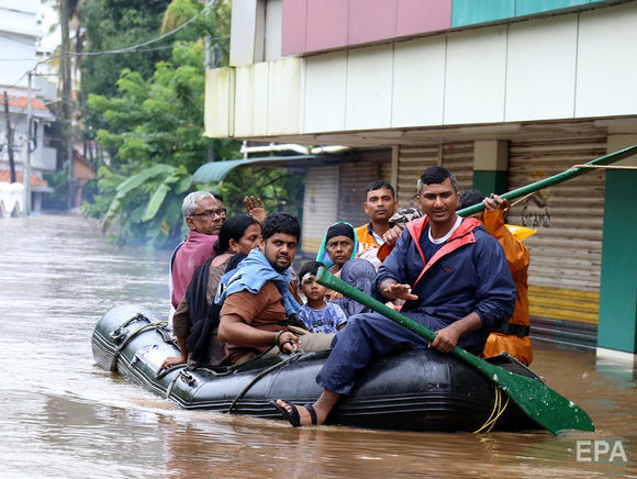 ﻿В індійському штаті Керала внаслідок повені загинуло як мінімум 167 осіб