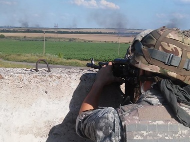 На пост батальона "Донбасс" в Артемовске напали боевики. Фоторепортаж
