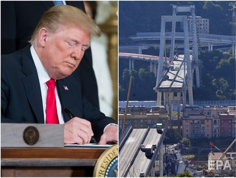 Главное за неделю. Трамп подписал рекордный военный бюджет, в Генуе рухнул мост