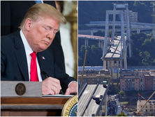 ﻿Головне за тиждень. Трамп підписав рекордний військовий бюджет, у Генуї обвалився міст