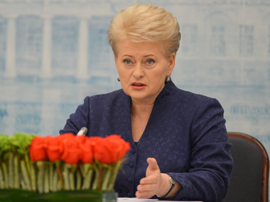 Грибаускайте: Литва решительно поддержит интересы Украины на заседании Европейского совета
