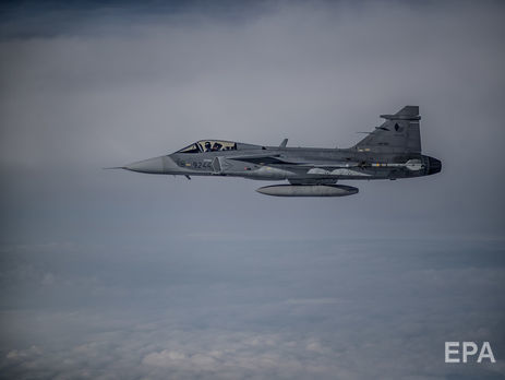 ﻿У Швеції винищувач розбився після зіткнення із птахом