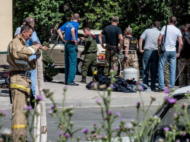 СМИ: В Симферополе у здания банка прозвучали два взрыва