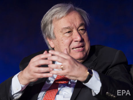 Генсек ООН в День Независимости Украины заявил, что готов содействовать восстановлению мира