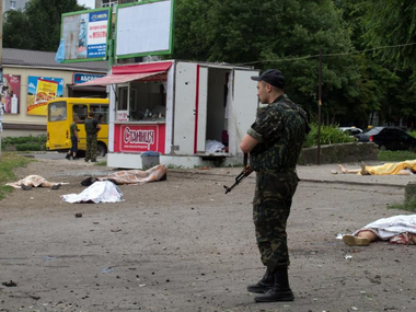СНБО: В Луганске боевики расстреляли автобусы с беженцами