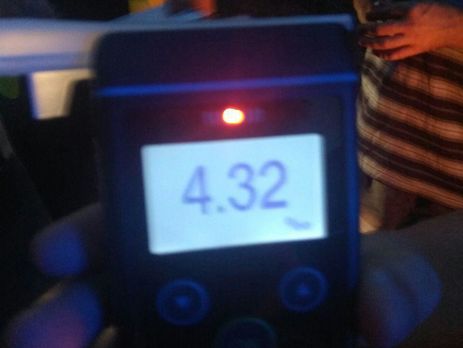 ﻿У Полтаві поліцейські зупинили водія, вміст алкоголю в організмі якого перевищував норму у 21 раз