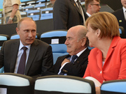 Встреча президента РФ Владимира Путина с канцлером Германии Ангелой Меркель в Бразилии