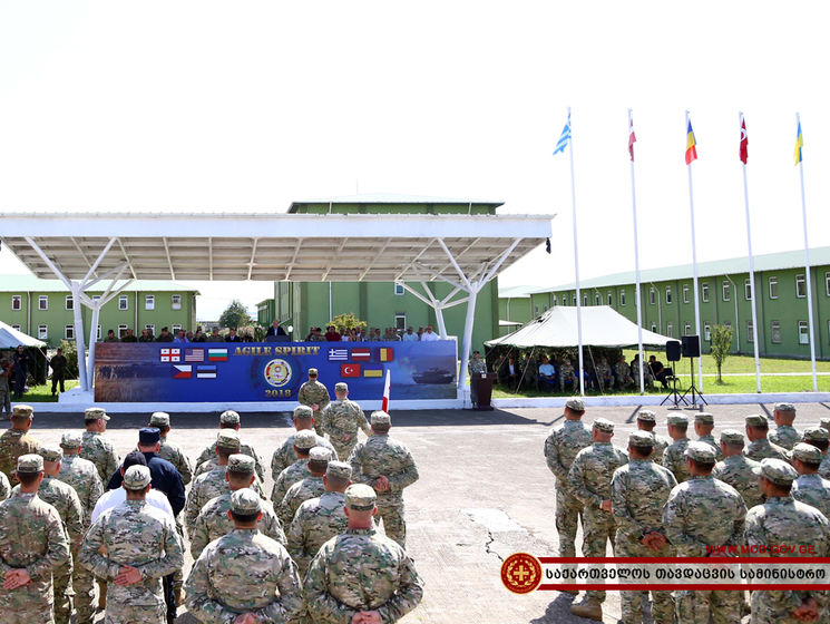 В Грузии начались военные учения с участием украинских военнослужащих