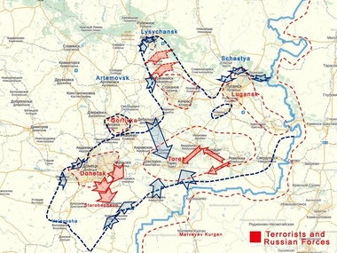 Журналист: Силы АТО развивают наступление на Шахтерск и Торез с юга, откуда их не ждали